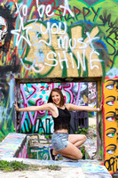 Austin- Senior- Portraits- Graffiti Wall